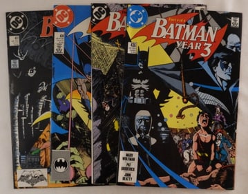 Four DC Batman Year 3 Parts 1-4