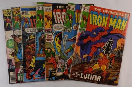 The Invincible Iron Man Lot Of 7