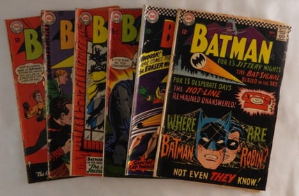 1960s Batman Comic Lot Of 6
