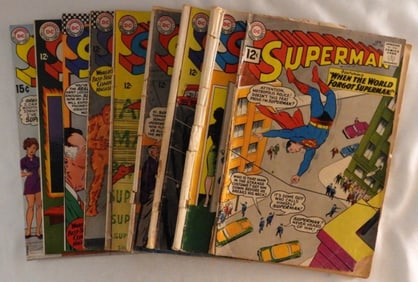 Silver Age Superman Lot Of 9
