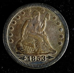 1853 Seated Quarter
