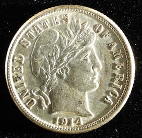 1914-S Barber Dime