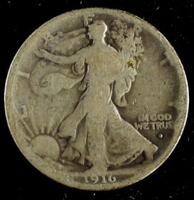 1916-D Walking Liberty Half Dollar