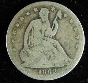1862-S Seated Half Dollar