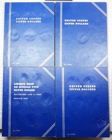 (4) Used Empty Whitman Dollar Albums