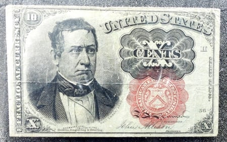 1874 Series $.10 Obsolete Fractional Currency