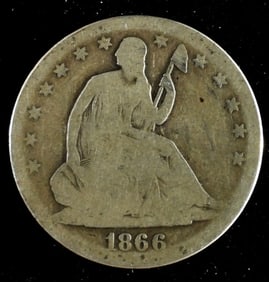 1866-S Seated Half Dollar
