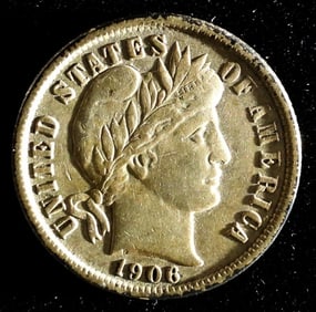 1906 Barber  Dime