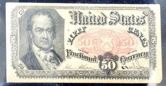 1875 Series $.50 Obsolete Fractional Currency