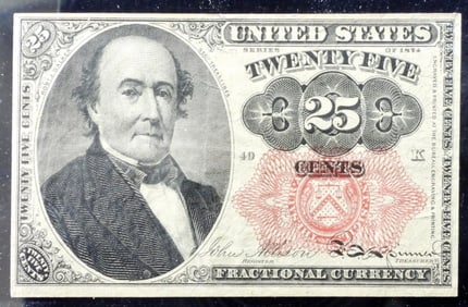 1875 Series $.25 Obsolete Fractional Currency