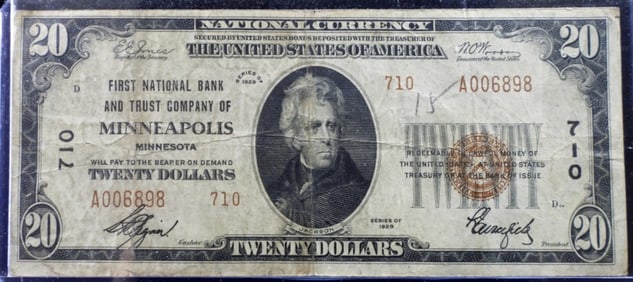 1929 Series $20 Minneapolis, Minnesota