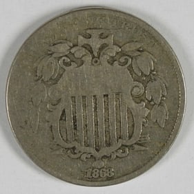 1868 SHIELD NICKEL