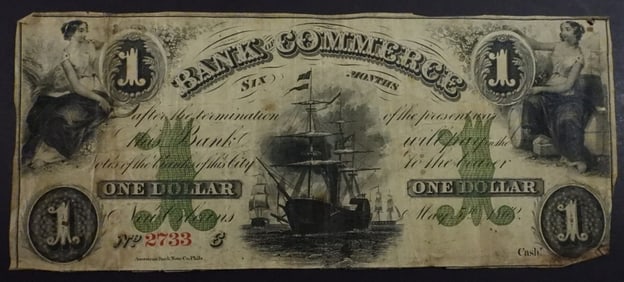Obsolete $1 Bank of Commerce 1862