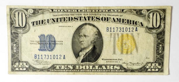 1934 A $10 Silver Certificate