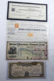 Four Vintage Checks