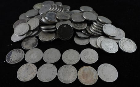 100-Liberty "V" Nickels