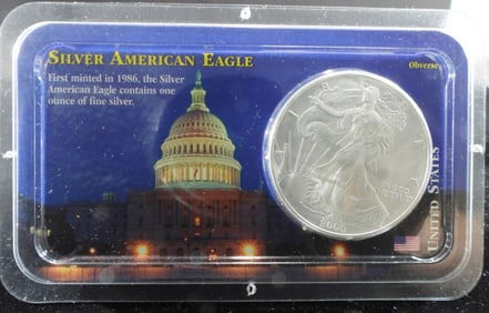 2000 Silver Eagle BU In Littleton Pack