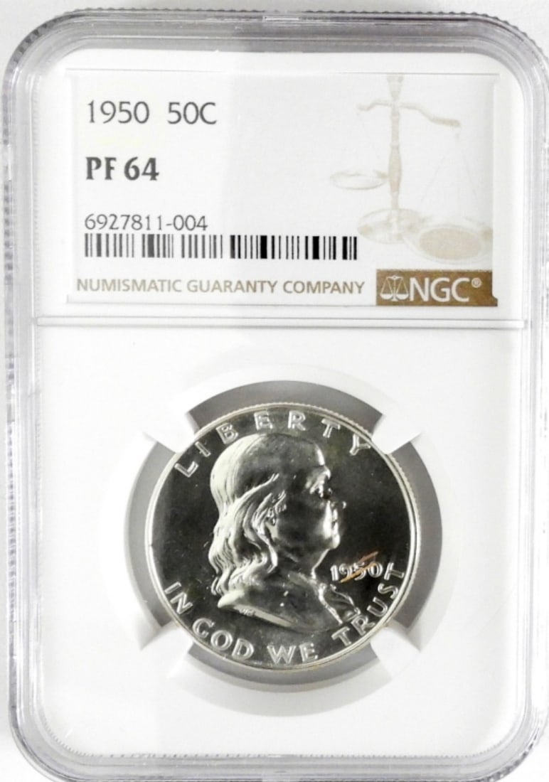 1950 Franklin Half Dollar NGC PF64 (1 of 2)