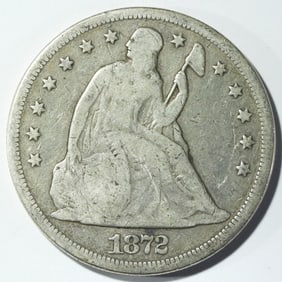 1872 Liberty Seated Dollar