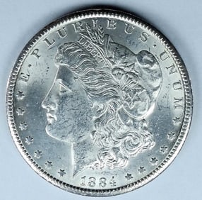 1884-CC Morgan Silver Dollar