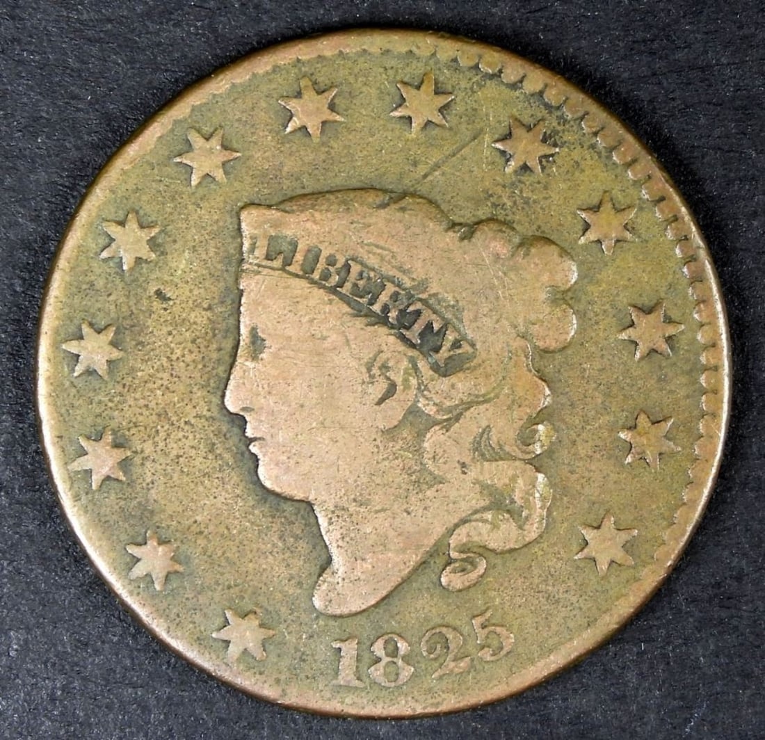 1825 Matron Head Large Cent (1 of 2)