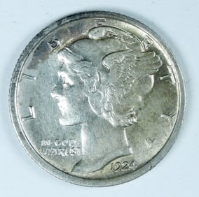 1924 Mercury Dime