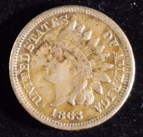 1863 Indian Head Cent