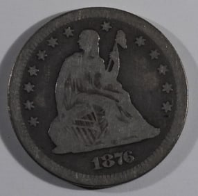 1876-S Liberty Seated Quarter