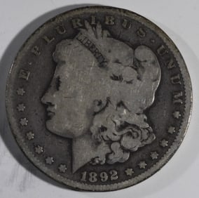 1892-CC Morgan Dollar