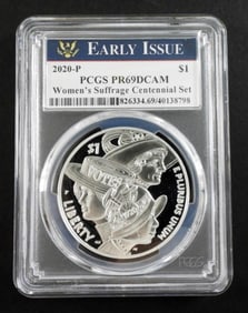 2020-P $1 Women's Suffrage Centennial PR69