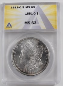 1881-O Morgan Dollar ANACS MS 63