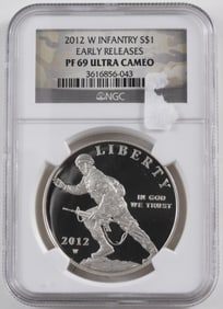 2012 W Infantry Dollar NGC PF 69