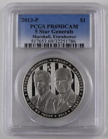 2013-P 5 Star Generals PCGS PR69DCAM