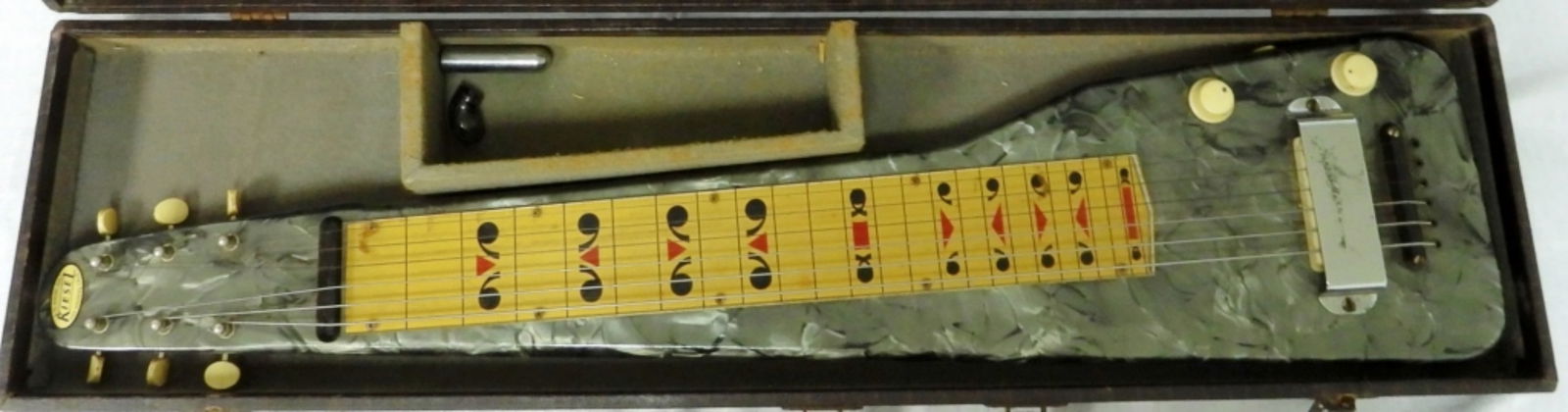 Kiesel Lap Steel Guitar, Grey Pearloid (1 of 6)
