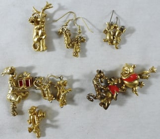 Winnie The Pooh Pins & Earrings