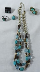 Turquoise Jewelry Lot