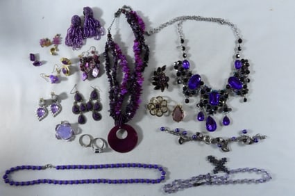 Pretty Purple Jewelry Lot