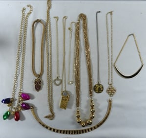 10 Gold-Tone Necklaces