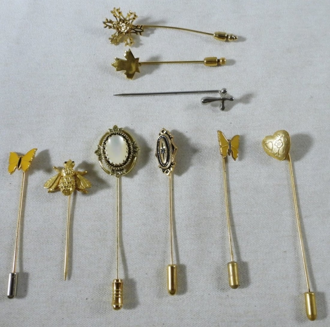 9 Hat Pins: Visit us on Facebook today