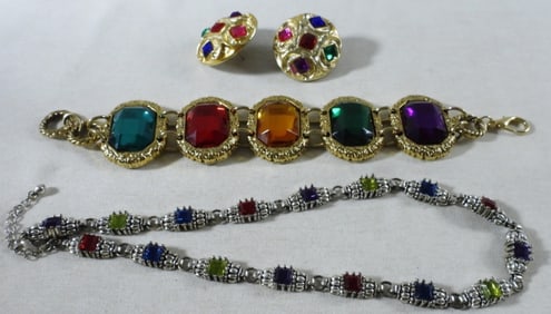 Necklace, Bracelet, & Post Earrings