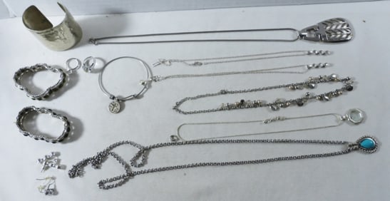 Silver-Tone Jewelry Lot