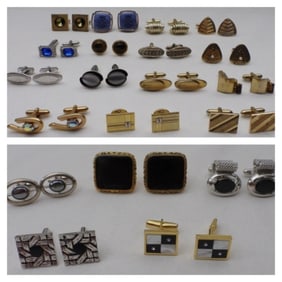 (20) Pairs Of Men's Cufflinks