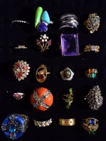 (20) Rings Sizes 4.5-12