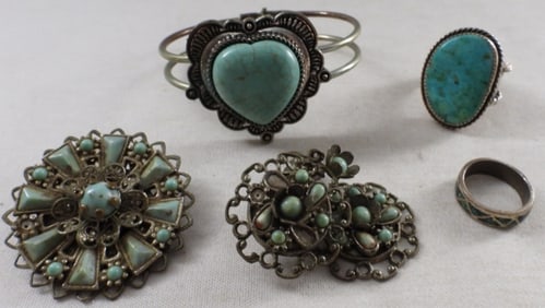 Turquoise Color Mixed Lot