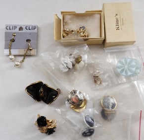 (10) Pairs Of Clip-On Earrings