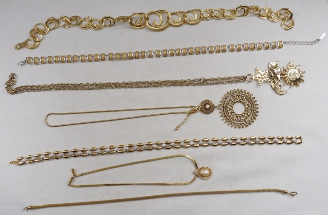 7 Gold-Tone Necklaces (1 of 2)