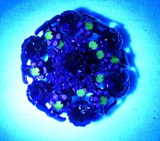 Uranium Glass Brooch