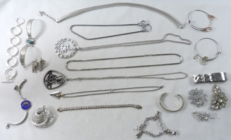 Silver-Tone Jewelry Lot