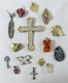 Assorted Pendants Lot Of 15