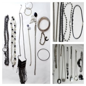 Silver-Tone With Dark Colors Lot